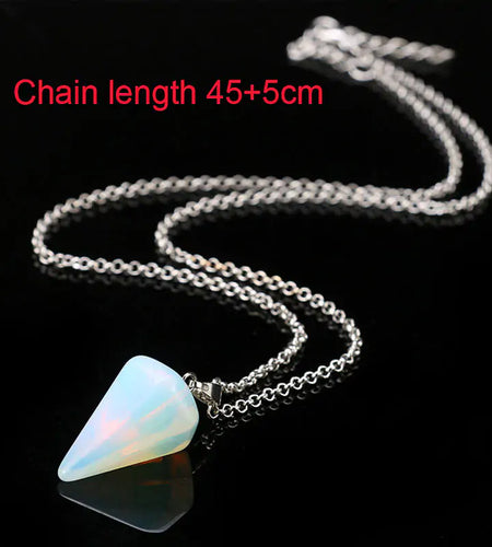 Natural Stone Pendant Necklace