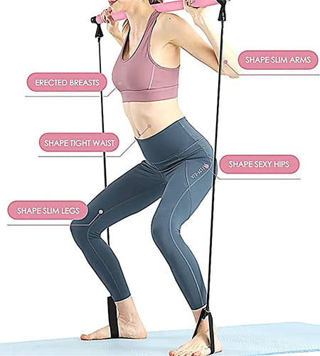 Portable Pilates Bar and Resistance Band